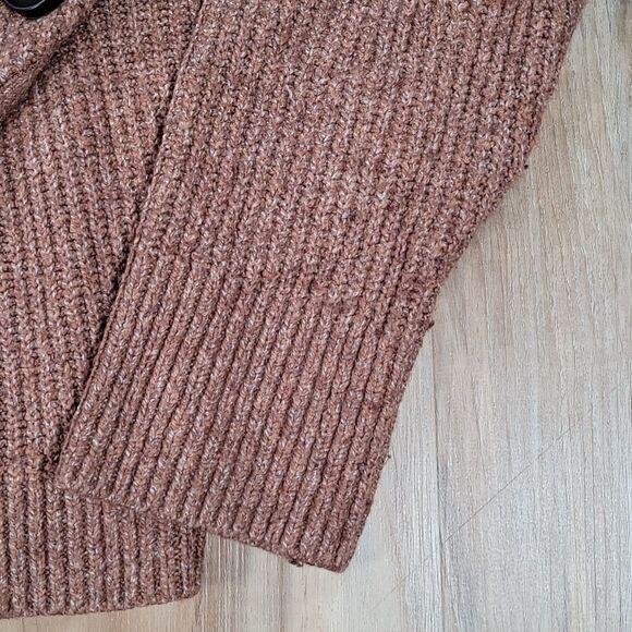 🔹️Anthropologie Yes Lola Rust Colored Cowl Neck Sweater Small - Picture 8 of 10